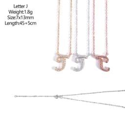 925 Sterling Silver D VVS1 Diamond Full Moissanite Pendant Necklace for Women Letter Sparkling Moissanite Jewelry