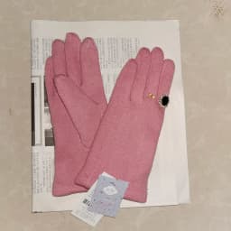 Winter Pearl Gem Wool Knit Warm Touch Screen Mittens Female Double Layer Plus Plush Thick Cashmere Driving Soft Black Glove H24