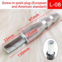 Reciprocating Linear Motor Parts 3 XLR Suction Cup Holder End Connector Vac-u-lock Bendable Spring Connector M8/M10