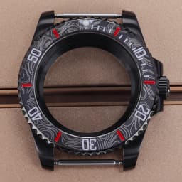 PVD Black NH35 40mm Men's Watch Case Sapphire For SUB Seiko NH35 NH36 NH38 NH34 Miyota 8215 ETA 2824 Movement Yacht-Master 20ATM