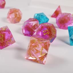 7 Shapes Dices Fillet Square Triangle Dices Mold Dices Digital Game Silicone Mould Crystal Epoxy Resin Mold Kit Art