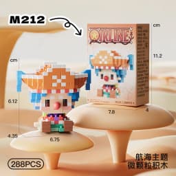 Hot Sun God Nika Luffy Micro Building Block Chopper Ace Buggy 3D Anime Model Assembly Mini Bricks Figure Toys For Gift