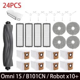For xiaomi x10 plus accessories Mijia Omni 1S B101CN Robot Vacuum Main Side Brush Filter Mop Dreame L10s Ultra / S10 Pro Parts
