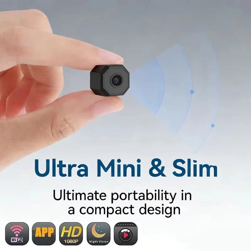 Wireless Camera 4K Surveillance Security Mini Video Cam Night Vision Motion Detect Camcorder Mini Cam Monitor Smart Home 2026