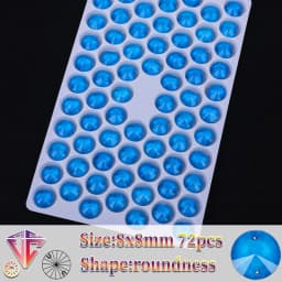 VC Neon Fluorescent Roundness Sew on Rhinestone Roundness Sewing Diamond Glass Diamond Flatback DIY Accessories Wedding