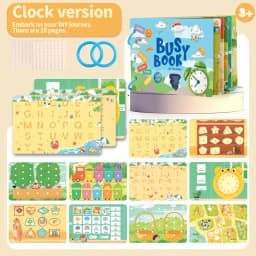 1Set Puzzle DIY Quiet Book Busy Book Animal Number Letter QuietBook Montessori Interactive Preschool Enlightenment Card Book ZYF