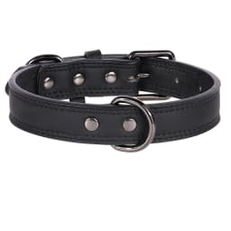 Soft Leather Dog Collar Adjustable PU Leather Pet Collars Dogs Necklace Collar for Small Medium Large Dogs Pitbull Pink S-XL