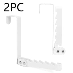 1/2PC Collapsible Hooks Over-Door Coat Rack Creative Space-Saving Drying Laundry Rack Rustproof Door Organizer Rack Apartment 