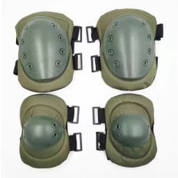 Military Tactical Knee Pad Elbow Pad Set Airsoft Knee Elbow Protective Pads Combat Paintball Skate Outdoor Sports
