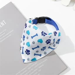 Cute Print Cat Dog Collar with Bandanas for Small Dogs Yorkshire Chihuahua Puppy Triangular Bandage Pet Accessories Supplies