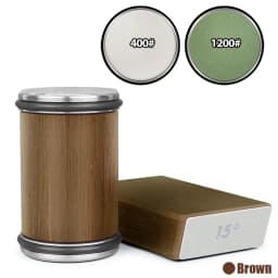 Rolling Knife Sharpener Magnetic Knife Holder Diamond Sharpening Stone Kit with 15 and 20 Degrees Angle Roller Kitchen Accessory