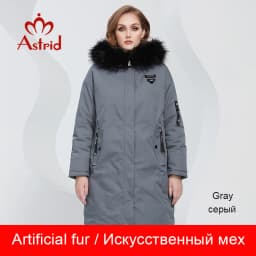 Astrid 2022 Women's Winter Jacket Oversize Thick Down Coats Hooded Natural Fur Women Parkas Fashion Outerwear Quilted AT-10073