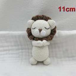 Handmade Kid Room Deco Stuffed Plush Toy Animal Amigurumi Handcrafts Kids Gifts Soft Fox Cow Lamb Birthday Sleeping Dolls