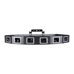 Fan-Shaped Six-Hole Laser Light RGB Full-Color Laser Scanning Projector DMX512 Stage Effect DJ Disco Dance Floor Bar Party Light