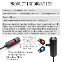 1 Piece + 3 Pieces of Moon Projection Lamp, Romantic Home Atmosphere Lamp, USB Lamp, Bedside Lighting Night Light