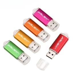High Speed USB Flash Drive 1GB/2GB Metal Memory Stick 128GB USB 2.0 PenDrive 256M/512M флешка Waterproof Memory Disk Gift