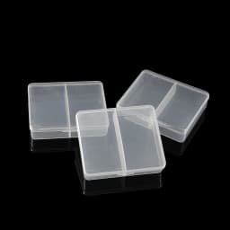 Transparent Plastic Storage Jewelry Box Compartment Adjustable Container For Beads Earring Box For Jewelry Rectangle Case
