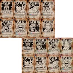 Diy One Piece Wanted Poster Japanese Sets Luffy Ace Sabo Roger Op13 Sec Sp Eustass Kid Op01-051 Op09-004 Shanks Op09-093 Teach