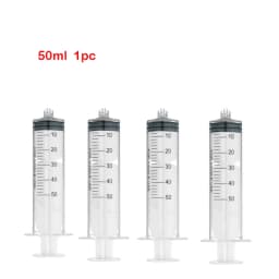 1/5/10pcs Luer Lock Syringes 3ml 5ml 10ml 20ml 30ml 50ml 100ml Plastic Syringe Hydroponics Nutrient Syringe Tools Sampler