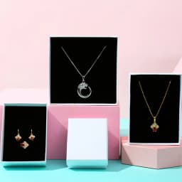 12pack Simple White Paper Jewelry Box Earnail Ring Bracelet Necklace Display Valentines Day Wedding Birthday Gift Packaging Boxs