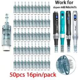 100pcs Dermapen M8 Needle for Drpen M8/m7s/A6s Derma Micronneedle Pen Mesotherapy Microneedling Needle Length 0.25mm