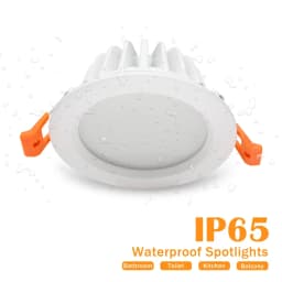 Waterproof Led Downlight Square Round Recessed Ceiling Downlight 5W 7W 12W 15W Ceiling Led Spot Lamp For Bathroom Toilet Balcony