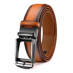 Genuine Leather Men's High-quality Buckle Jeans, Cowhide Casual Belt, Business Denim Belt, Men's Automatic Buckle Belt