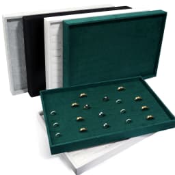 1 Pc Velvet Jewelry Storage Tray Ring Earring Display Box Brooche Handicraft Classification Organizer Exquisite Tray Case