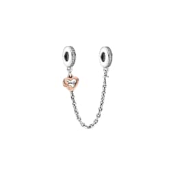 Hot selling 925 Silver Butterfly Crown Round Classic Safety Chain Charm Suitable for Women's Bracelet Fashion DIY Jewelry Gift