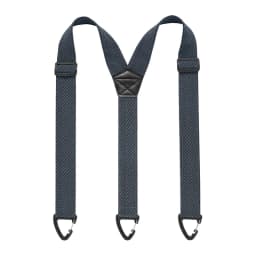 New Heavy Duty Work Suspenders for Men 3.8cm Wide with Plastic Gripper Clasps Adjustable Elastic Trouser Pants Braces-Black 1pcs
