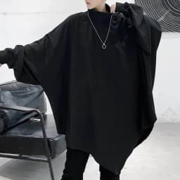 Mens Autumn Sweatshirt Bat Sleeve Dark Gothic Sweatshirt Streetwear Nightclub Stage Performance Fashion Top Men'S Clothing 2025