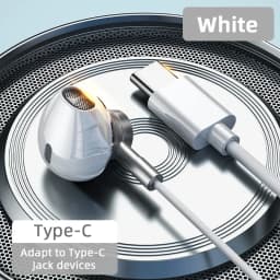 For Samsung Headphones HiFi Bass Stereo Volume Control With Mic USB Type C 3.5mm Wired Eadphone For Galaxy S25 S24 S23 S22 Ultra