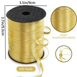 220m/Roll Double-Sided Laser Balloon Ribbon, Party Decoration Ribbon for Birthday Wedding DIY Balloon Chain Accessories