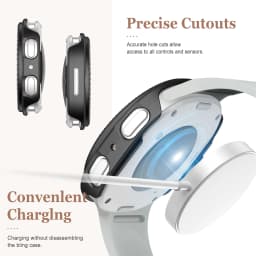 Cute Diamond Hollow PC Case For Samsung Galaxy Watch 9 40mm 44mm Protective For Galaxy Watch 8 44mm Cover Accessories No Glass
