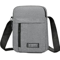 Men's Bag, Available in Single Shoulder or Cross-Body Design, Suitable for Daily Use During School. Made of Nylon Material.