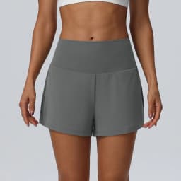 Women's Summer Loose Running Shorts 2-in-1Quick Dry Athletic Yoga Gym Shorts with Pockets Yoga Fitness Sports Shorts