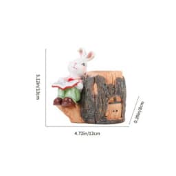 Succulent Plant Pots Bunny Resin Garden Container Rabbit Succulent Planter Garden Pots For Yard Patio Lawn Balcony Indoor