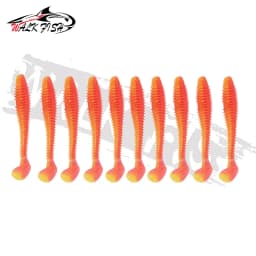 WALK FISH 10PCS 4.5cm-7.5cm Soft Plastic Fishing Lure Worm Baits Jigging Wobbler Fishing Lures Swimbaits for Saltwater Fishing