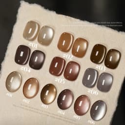 10ML 1-10PCS Winter New Style Hot Selling Black Nails Brown Nails Glass Bead Magnet Cat Eye Nail Polish Nail Set Nail Supplies