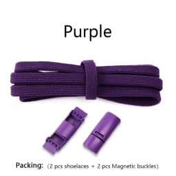 Magnetic Lock Shoelaces Elastic No Tie Shoe Laces Sneakers Shoelace For Kids and Adult One Size Fits All Shoes Shoestrings 1Pair