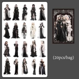 Mr. Paper 4 Style 20 Pcs/ Pack PET Light Retro Japanese And Korean Character Stickers Decorate The Handbook Material