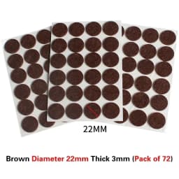 1 Set Thicken Self Adhesive Felt Chair Leg Pads Floor Protectors Furniture Legs Table Leg Covers Round Bottom Anti-slip Pads