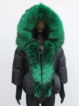 Women Coat White Duck Down Jacket Super Large Real Red Fox Fur Collar Hooded New Fashion Outerwear Puffer Jacket New