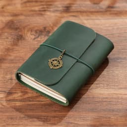 A5 Three Fold Journal Real Leather Notebook Refillable Vintage Style Diary Traveler Note Books Back to School Gift