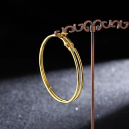 BLIJERY Trendy Oversized Hoop Earrings Big Smooth Circle Earrings Basketball Brincos Punk Style Loop Earrings for Women Jewelry