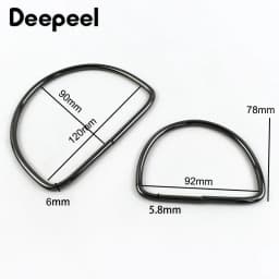 1-10Pcs D Ring Shape Metal Handles Replacement DIY Handbags Bags Purse for Making Women Bag Belt Hardware Accessories