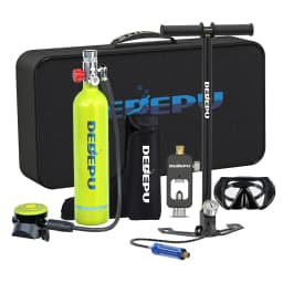 DEDEPU 1L Scuba Diving Tank Professional Diving Equipment Underwater Breathing Scuba Tank Oxygen Cylinder 15-25 Minutes