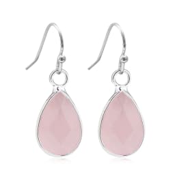 Waterdrop Natural Stone Dangle Labradorite Earrings for Women Newly Designed Female Daily Wear Wholesale Dropshiping