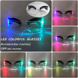 New Party Glasses Luminous Colorful LED Glasses Lighting Up Nightclub DJ Bar Music Dance Party Young Man Children Birthday Gift