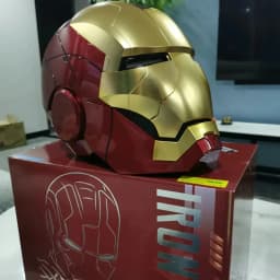 Marvel 1/1 Iron Man Jarvis Mk5 Mk50 Helmet Wearable Automatic Voice-Activated Electric Open And Close Series Home Decor Gift